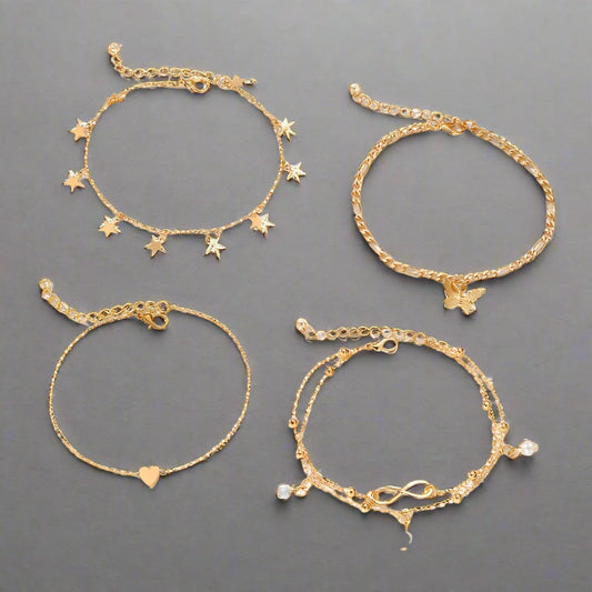 Zena - Anklets Set 5 Pcs